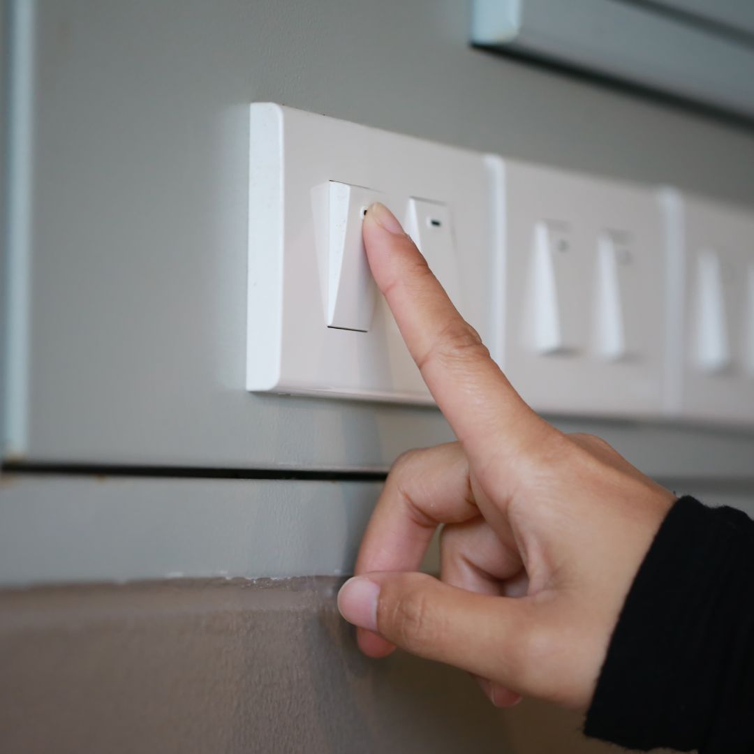 Testing lighting and switches after install