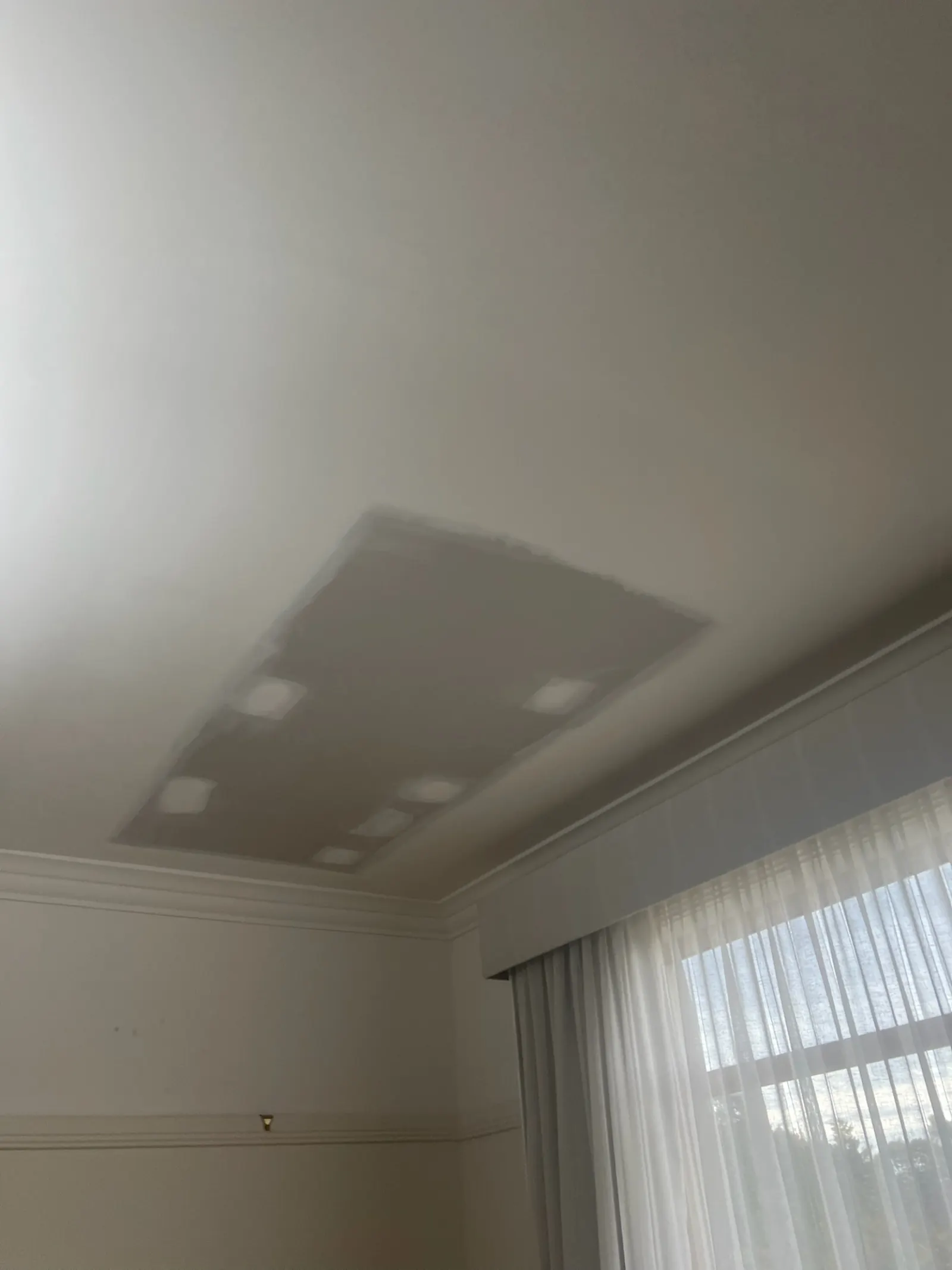 Commercial plastering and ceiling works on a live site